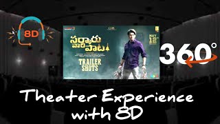 360° Video | Sarkaru Vaari Paata Official Trailer Theater Experience Imagination | 8D