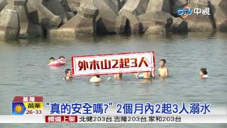 【中視新聞】外木山海岸風景美 水下危機奪人命 20150804