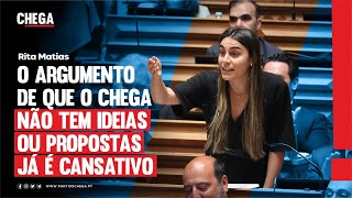 O argumento de que o CHEGA não tem ideias ou propostas já é cansativo.