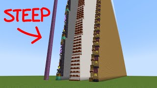 steepest stairs in minecraft?