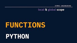 Functions in Python | Default Parameters | Scope of Variables | Return values