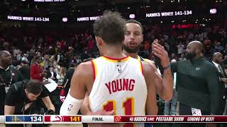 Steph Curry & Trae Young share a moment after the game ❤️