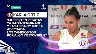 DECLARACIONES DE KARLA ORTIZ LUEGO DEL TRIUNFO DE UNIVERSITARIO | LIGA PERUANA DE VÓLEY 24/25 👋🏐🏆