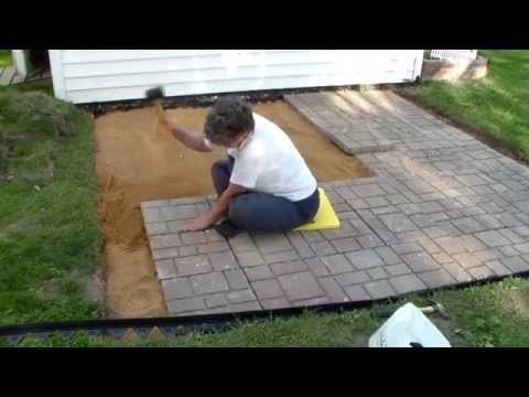 Building a paver patio and firepit Building a paver patio and firepit