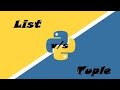 Python Interview Questions | List v/s Tuple #python #coding #youtubevideo