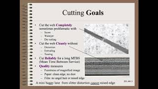 Web20168i - Defect - Cutting and Slitting