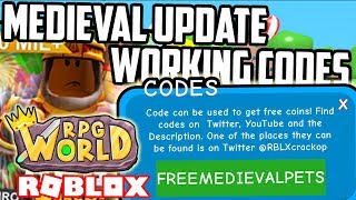 Roblox Rpg World All Codes Videos 9tube Tv - all new rpg world medieval update 9 working codes roblox