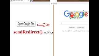 How to open web URL link using servlet in java