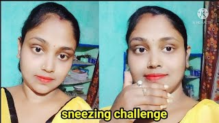 Most requested sneezing challenge video//easy tarika sneezing ka