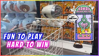 FUN TO PLAY BUT HARD TO WIN CRANE GAMES!!!  PING PONG EDITION!!!