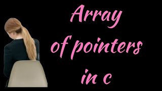 array of pointers tamil | array of pointers in c tamil | pointers use array in c tamil