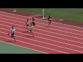 5年女子100m 予選第3組 日清食品カップ 山梨県小学生陸上競技交流大会 山梨中銀スタジアム 2020年8月10日