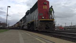 A Light Power Move Passes Roseville Station With UP 1005 SSW Patch GP60