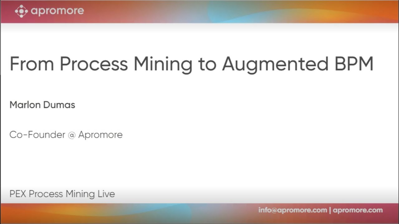 Apromore At PEX Live Process Mining 2022 On-Demand - YouTube