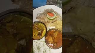 আজিৰ ভাতৰ কাঁহীখন #vegetable pulao# chicken curry #fish curry #