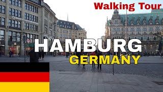 Walking tour in HAMBURG, Germany Central City 4K 60fps UHD