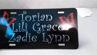 Making a custom car tag