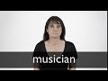 how to pronounce musician in british english