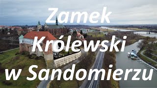 Zamek Królewski w Sandomierzu z drona - Zamek Królewski w Sandomierzu z lotu ptaka DJI 4k