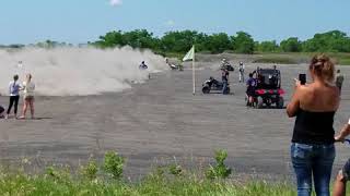 TRX 250r with LED Performance 370 yanking a big holeshot!