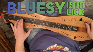 Free Dulcimer Lesson | 1.5 Fret Bluesy Lick | Intermediates | Free TAB