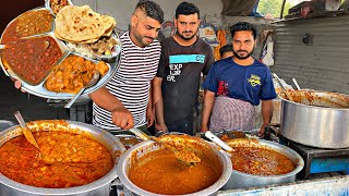 Desi घी waali keval ढाबे की sabji Thali । Jammu street Food India