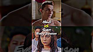 Hawk vs Sam (every Season) #shorts #cobrakai #edit