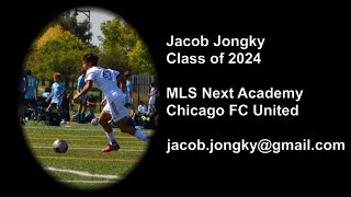 Jacob Jongky 2023 MLS Next Academy Highlights