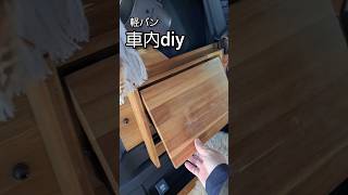 【車中泊diy 】#軽バン #エヌバン #車中泊 #車中泊仕様 #レザークラフト #shorts