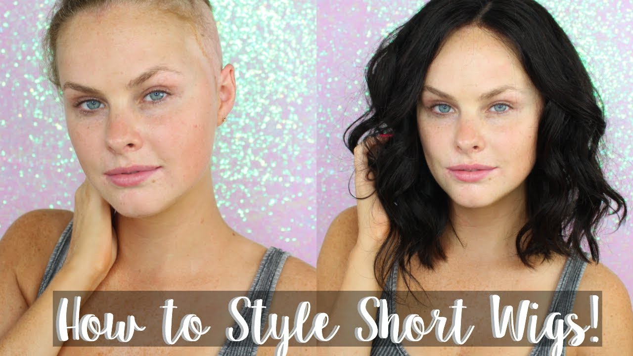 How To Style Short Wigs Super Easy Youtube