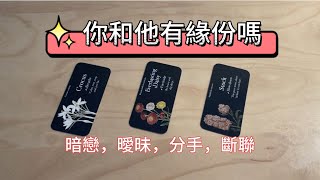 🌸琟櫻塔羅占卜🔮 你和他有緣份嗎？💕💕（單身/曖昧/暗戀/復合/有對象）不限時間