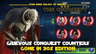 Counter General Grievous in Conquest with Gone in 30s Data Disk Set | SWGOH