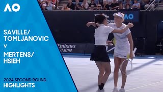 Tomljanovic/Saville v Hsieh/Mertens Highlights | Australian Open 2024 Second Round