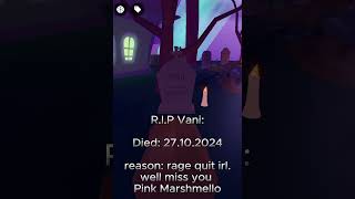 R.I.P Vani... #roblox #robloxedit