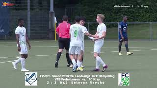 FV N'rhSaison 2023 24 Landesliga Gr 2 SP36 VFB Frohnhausen vs  FC Kray