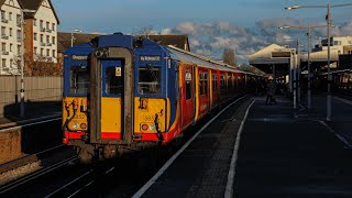 Onboard SWR 455852 + 455867 working 2H50 Shepperton - London Waterloo