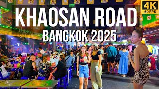 Bangkok's WILDEST Nightlife Street KHAOSAN ROAD 2025