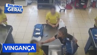 Cliente ataca funcionária de supermercado com uma faca