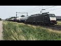 black class189 db cargo with mixed freight train my favorite trains at hrt nl 29.6.2023 ❤️👍👍👍👍👍👍🚂