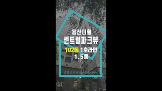 용산더힐센트럴파크뷰 102동1호라인(분리형)임대/매매 #shorts