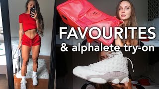 what I've been loving | NEW ALPHALETE TRY-ON