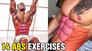 14 ABS EXERCISES for SIX PACK | एब्स कैसे बनाएं | Six pack kaise banaye