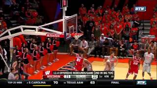 Hayes to Iverson for the Dunk vs. Illinois