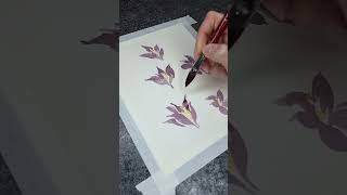 How to Paint Watercolor Flowers - A Valentine's Day Greeting Card Idea