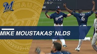 Moustakas helps Brewers reach NLCS