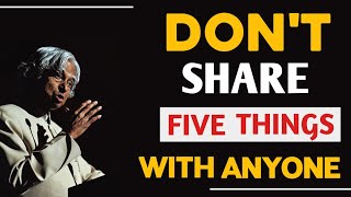 DON'T SHARE WITH ANYONE THIS 5 THINGS|DON'T SHARE THIS SECRETS OF YOURS|MOTIVATION LIFE| @life