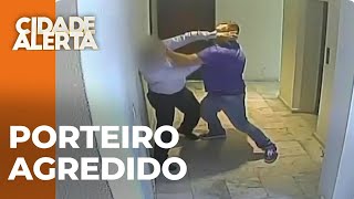 Porteiro é agredido por advogado em prédio de Curitiba; câmeras de segurança flagraram o caso