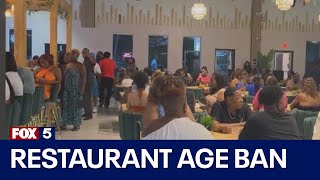 Restaurant age ban