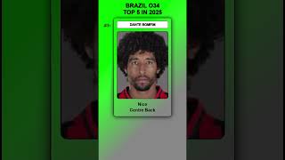 TOP 5 BRAZIL BEST PLAYERS OVER 34 #shorts #football #soccer