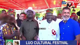 BABA !! BABA!! BABA!!  MOMBASA RESIDENTS GOES CRAZY AFTER RAILA ODINGA ARRIVED AT LUO CULTURAL FESTI